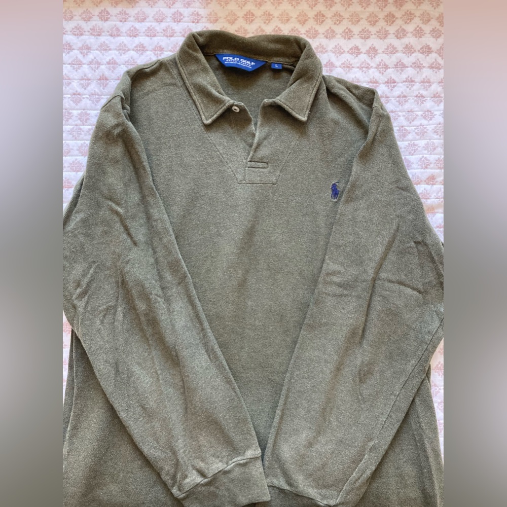 Ralph Lauren Long Sleeve Polo Shirt - Large
